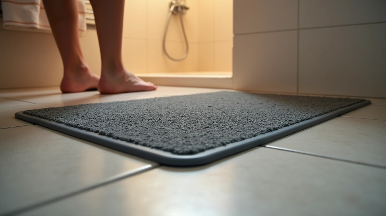 Sélectionner le bon matériau pour un tapis de douche antidérapant